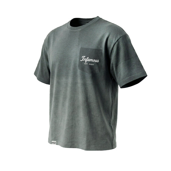 STANDARD TEE - SLATE GREY WASH - Infamous Paintball