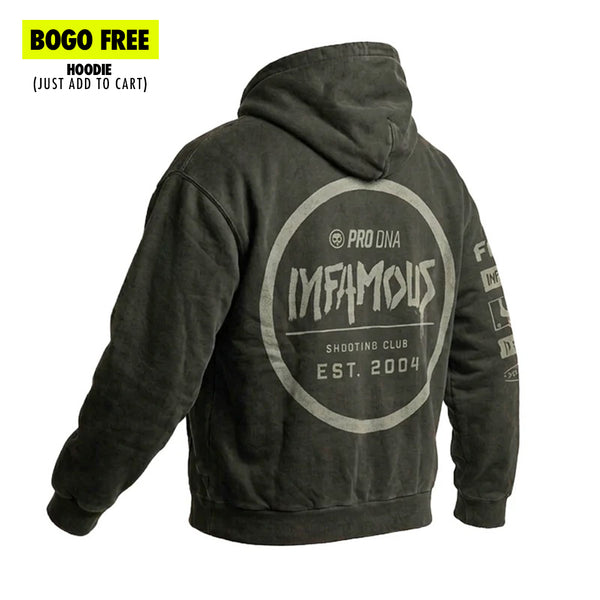 HERITAGE ZIP HOODIE - SAGE GREY WASH - Infamous Paintball
