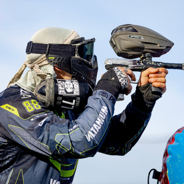 JT PROFLEX - INFAMOUS SKULL DV8 EARS (NOTCH) VOLT / BLACK / BLACK