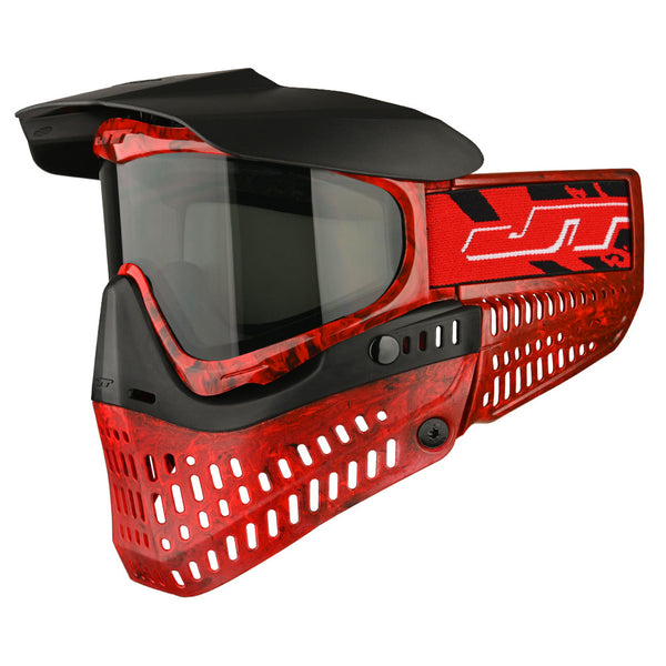 JT PROFLEX GOGGLE - MARBLE RED / BLACK - Infamous Paintball