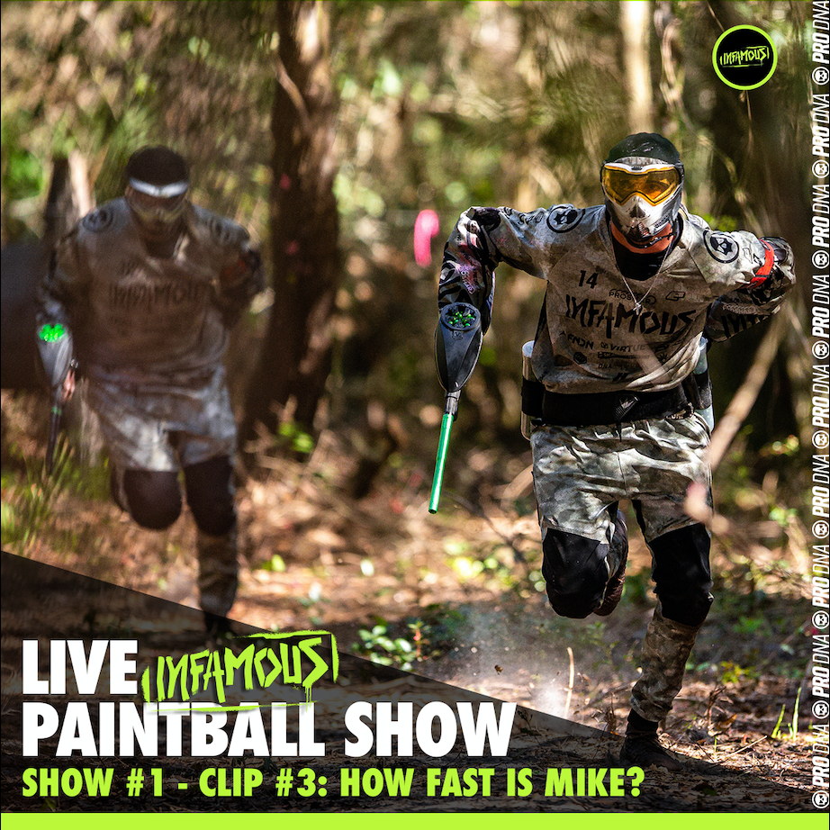 How Fast Is Mike Waring? Infamous Live Paintball Show #1 (Clip)