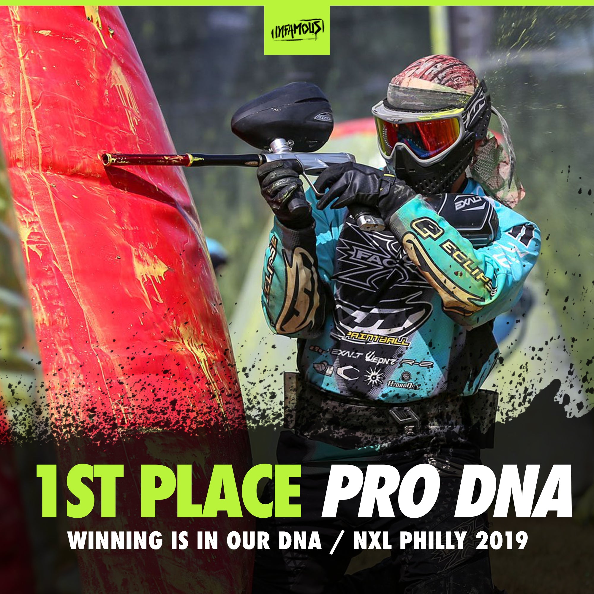 XFactor Takes 1st Place Pro DNA Infamous Paintball