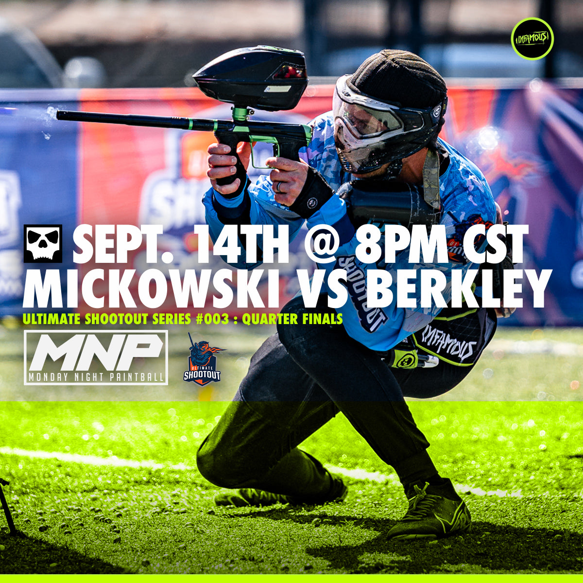 Cody Mickowski vs Berkley on Monday Night Paintball