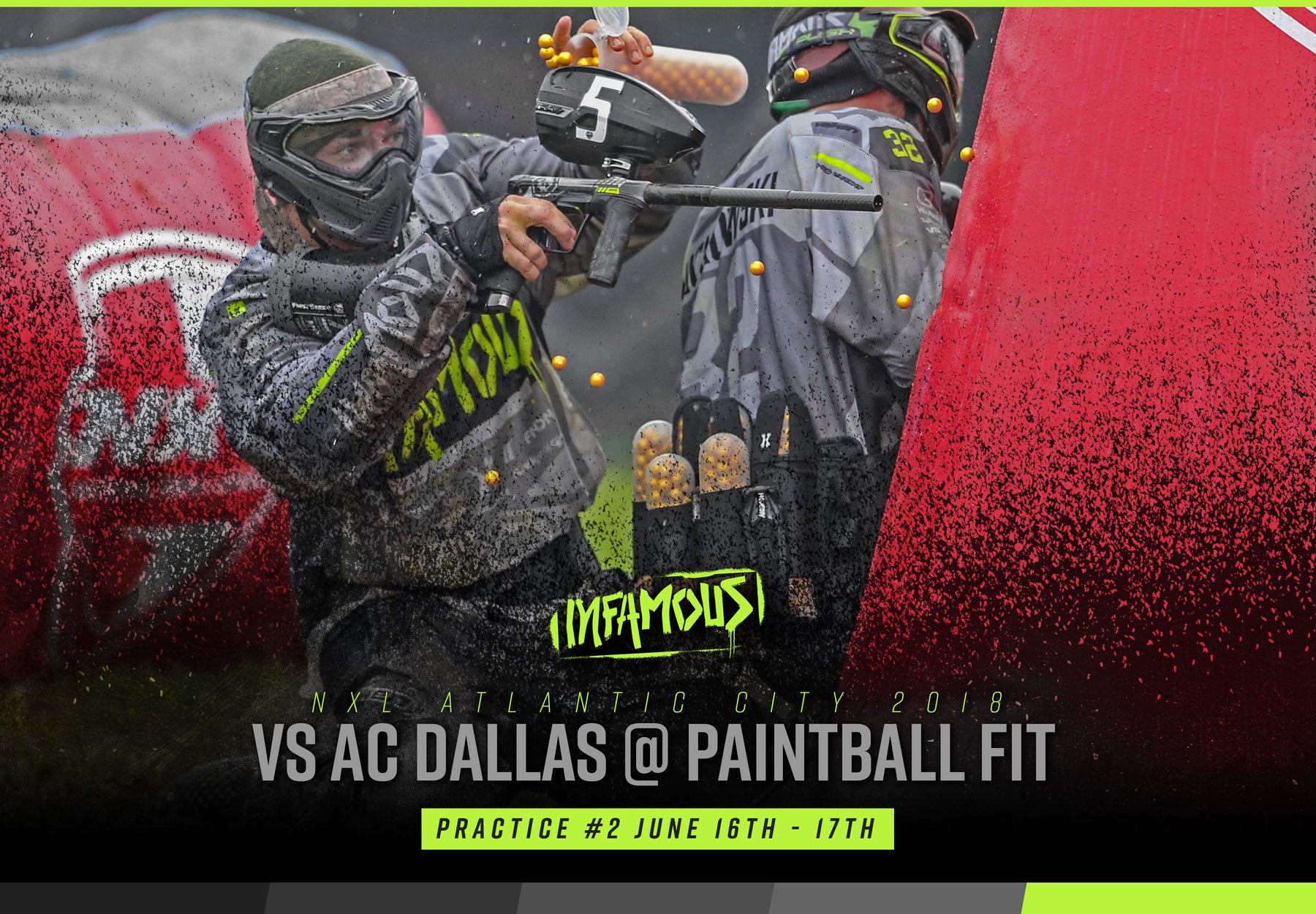 Practice Infamous Vs AC Dallas Infamous Paintball