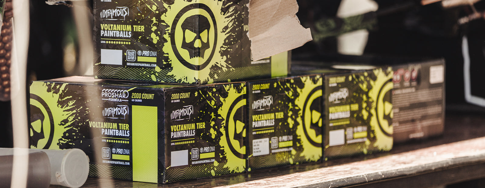 INFAMOUS VOLTANIUM™  PROSHAR .68 Cal Tournament Paintballs - Infamous  Paintball