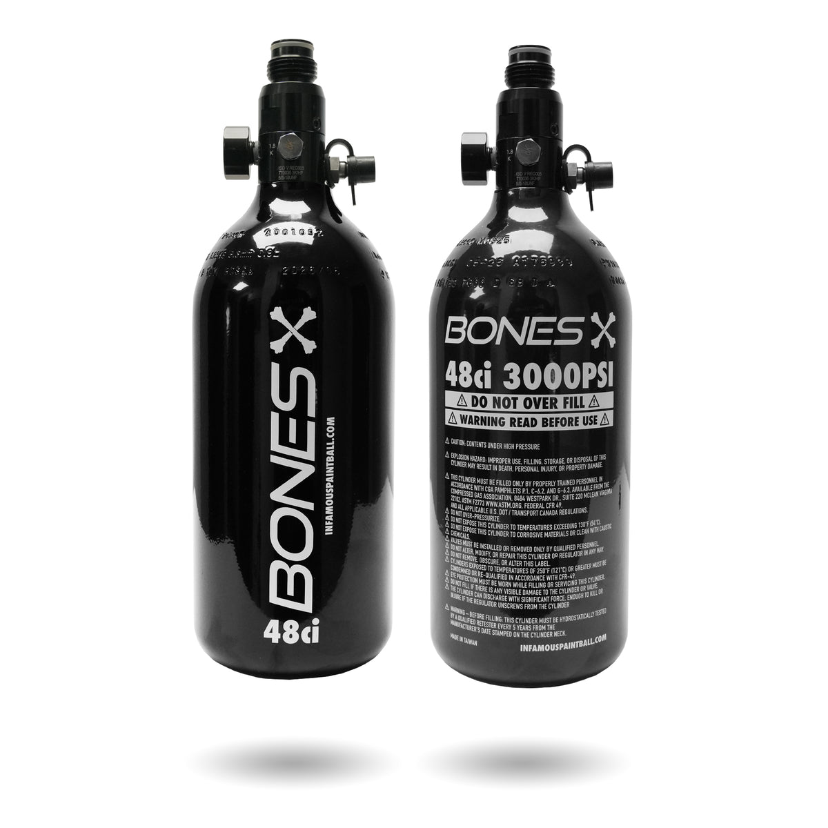 BONES 48CI 3000PSI ALUMINUM COMPRESSED AIR SYSTEM