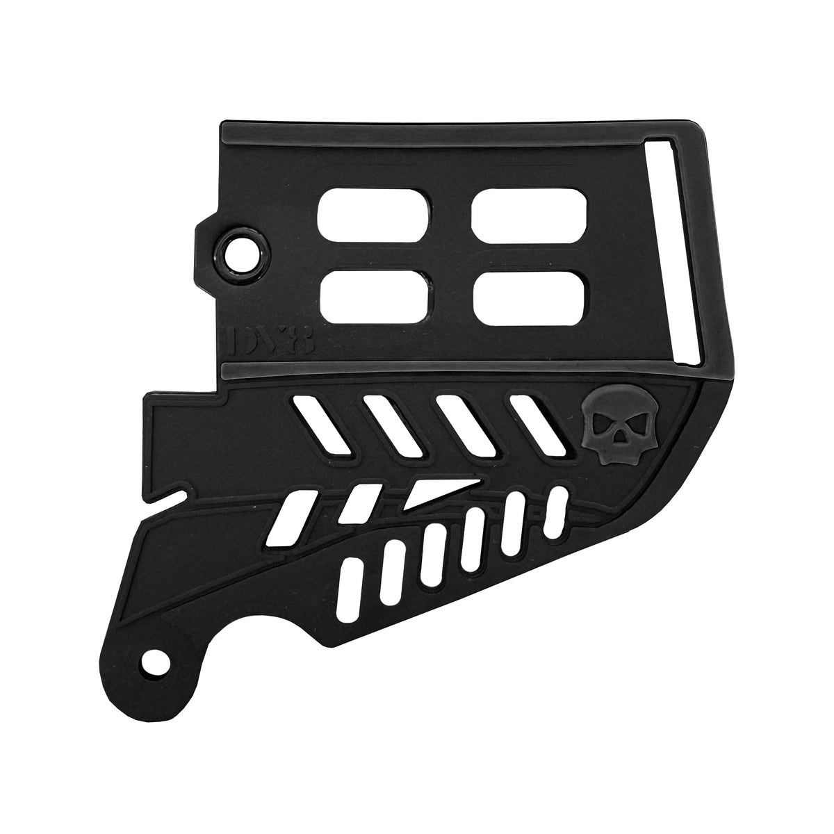 JT PROFLEX - INFAMOUS SKULL DV8 EARS (NOTCH) BLACK / BLACK LOGO