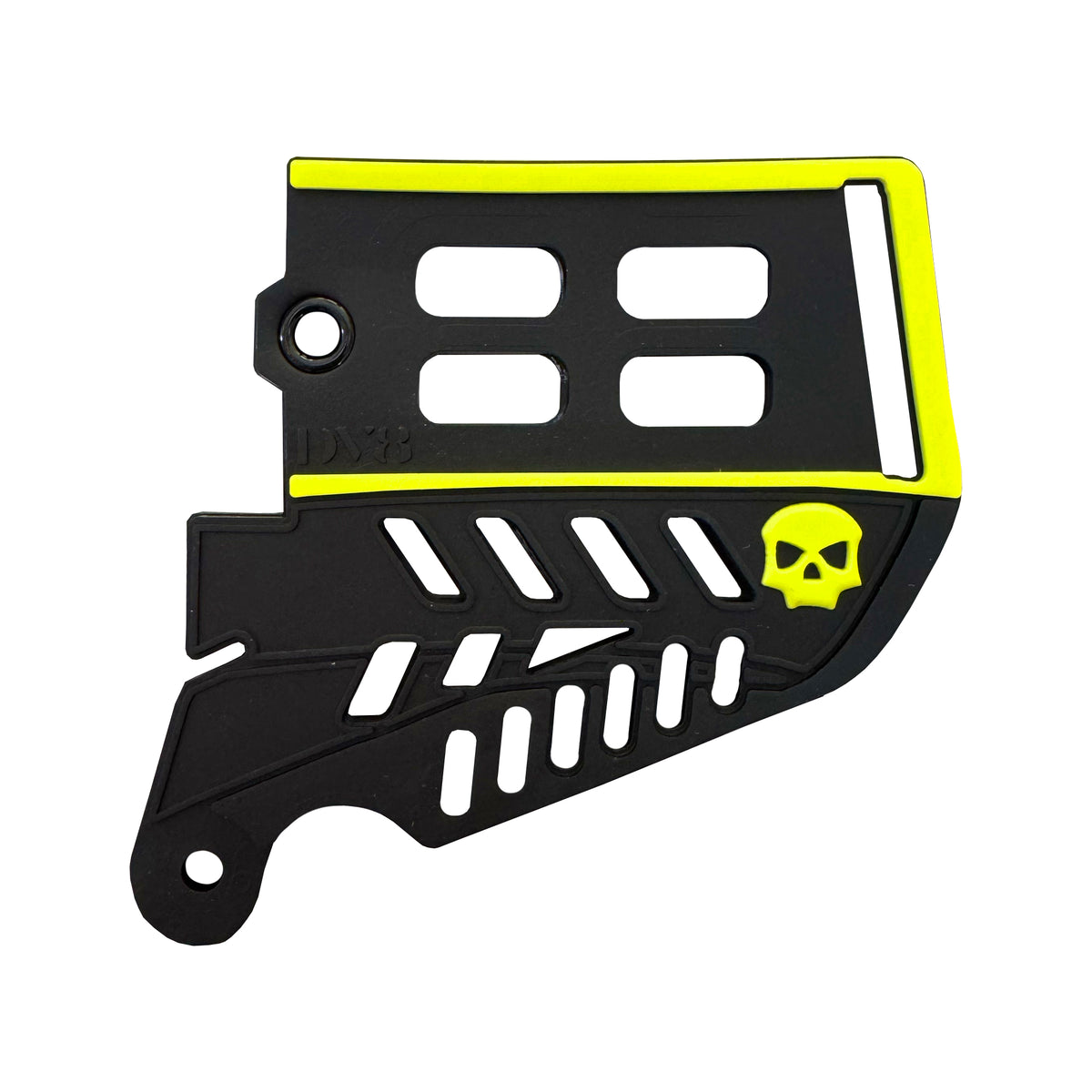 JT PROFLEX - INFAMOUS SKULL DV8 EARS (NOTCH) VOLT / BLACK / BLACK