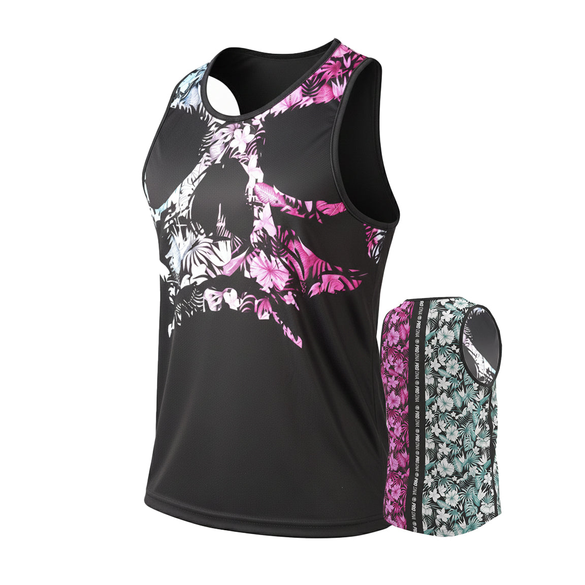 DRY-FIT TANK TOP - TROPICAL SKULL