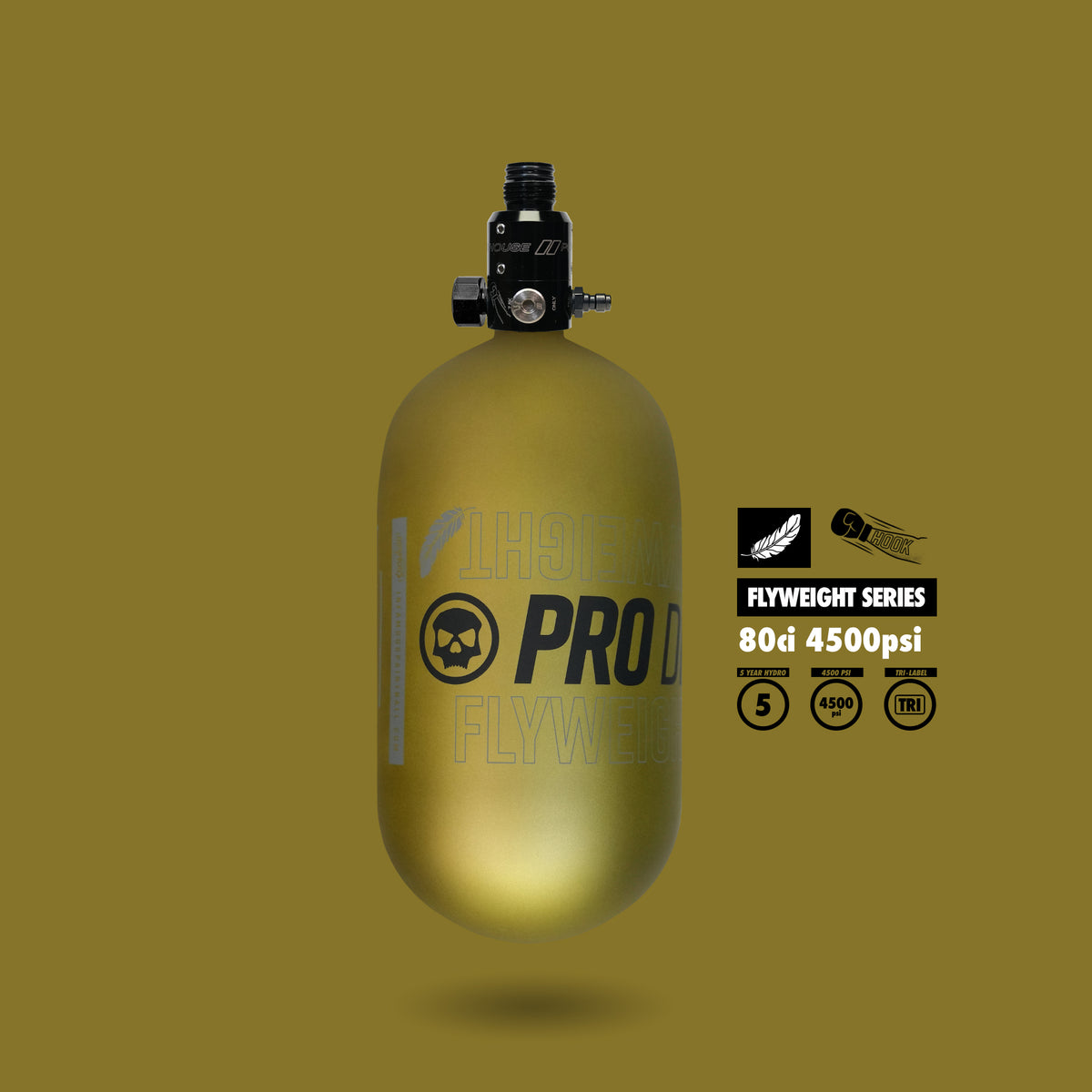 PRO DNA™ FLYWEIGHT AIR SYSTEM - 80CI MATTE GOLD + HOOK REG
