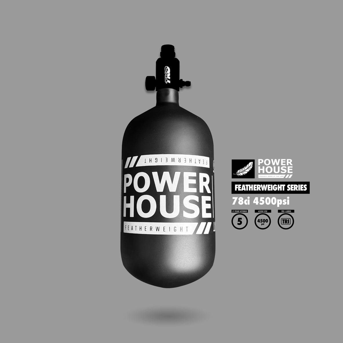 POWERHOUSE™ “FEATHERWEIGHT” AIR SYSTEM 78CI (REG &amp; BOTTLE)