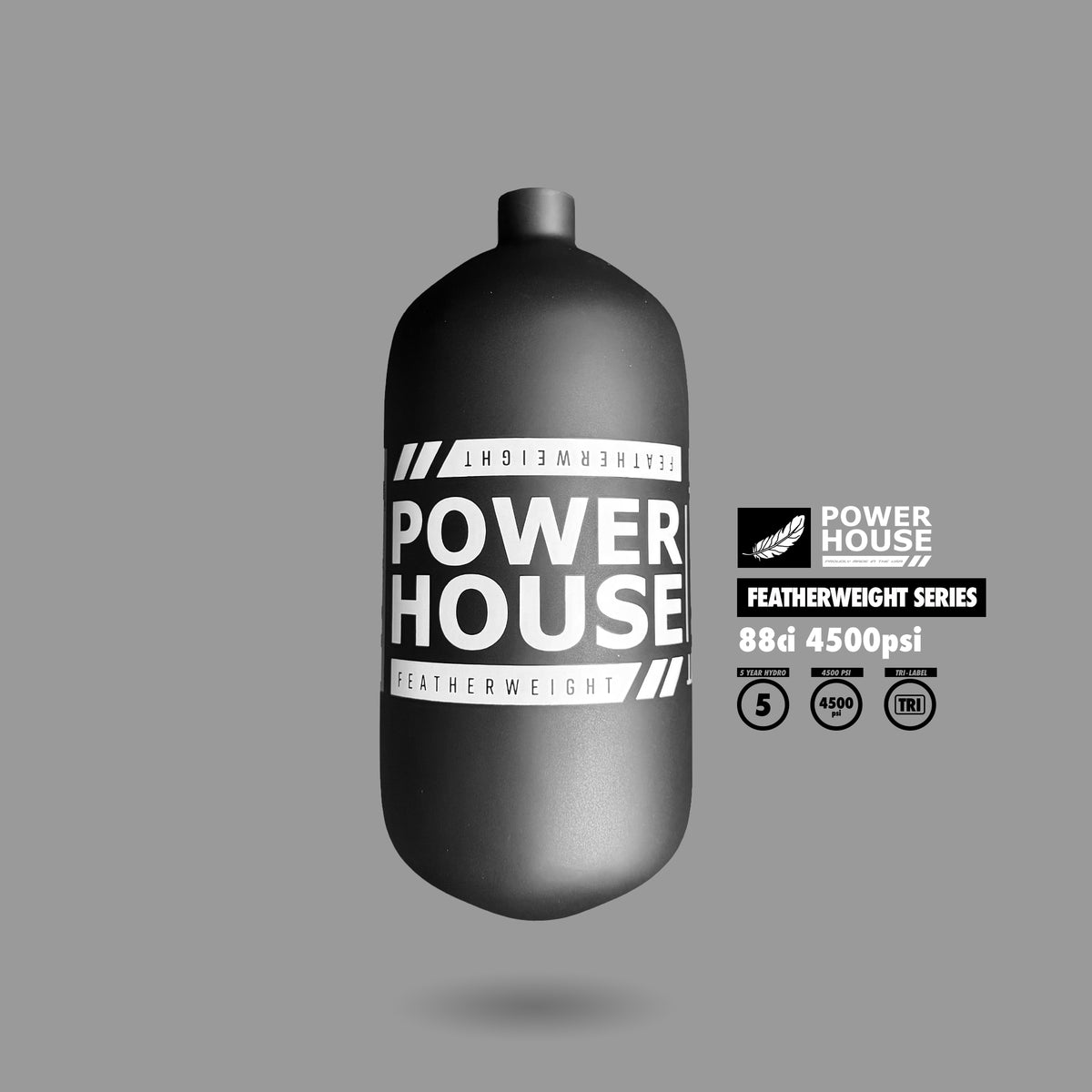 POWERHOUSE™ “FEATHERWEIGHT” TANK 88CI (BOTTLE ONLY)