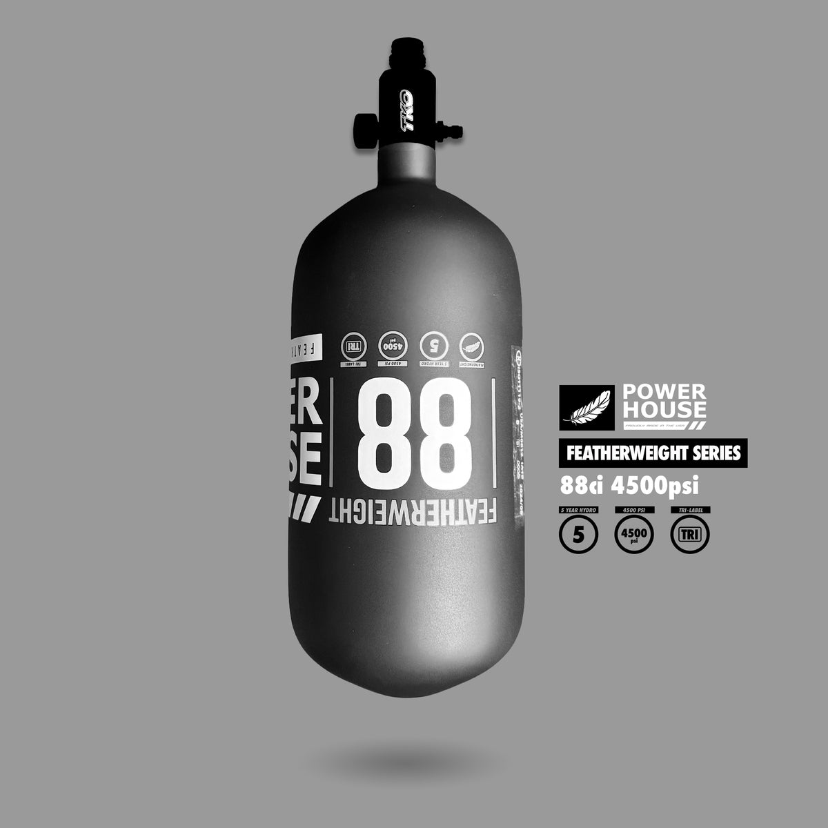 POWERHOUSE™ “FEATHERWEIGHT” AIR SYSTEM 88CI (REG &amp; BOTTLE)