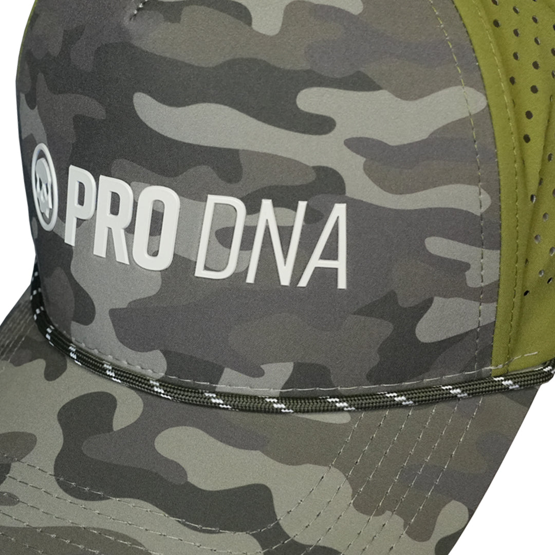 Pro DNA Weatherproof Snapback Hat - Green Camo