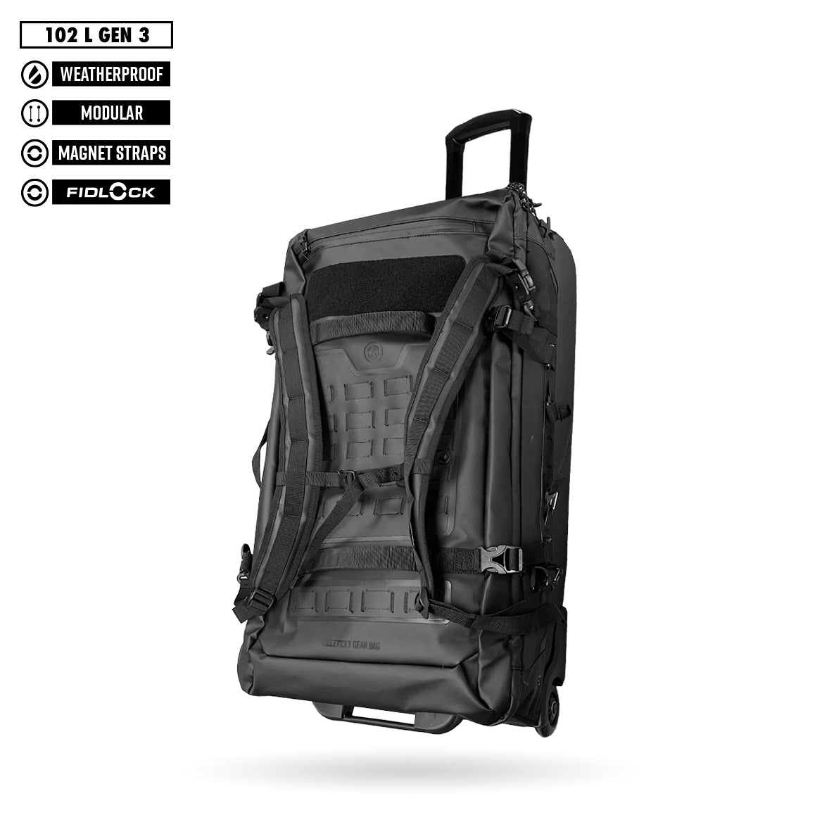 gear bag waterproof FNDN® MODULAR WEATHERPROOF ROLLING GEARBAG - 102L