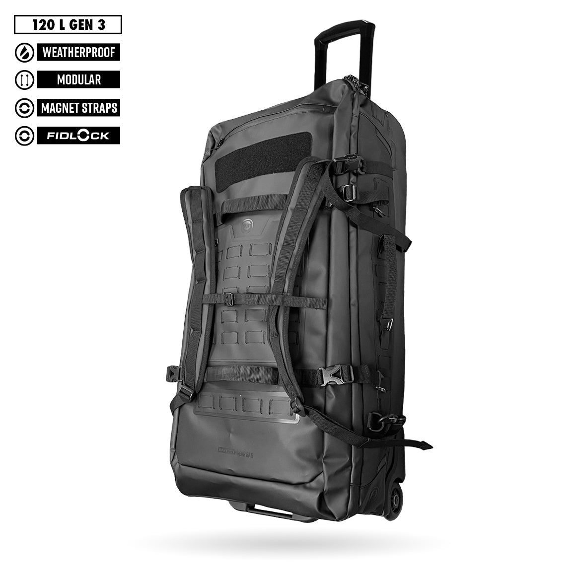 FNDN® MODULAR WEATHERPROOF ROLLING GEARBAG - 102L
