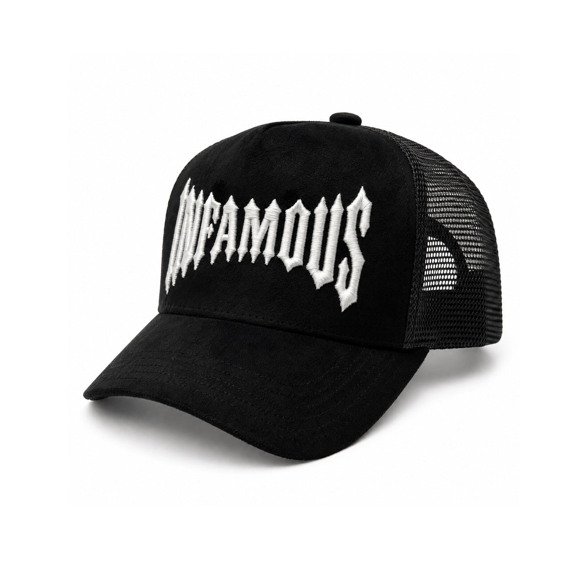 INFAMOUS™ Snapback Suede Hat - Choppers - Black