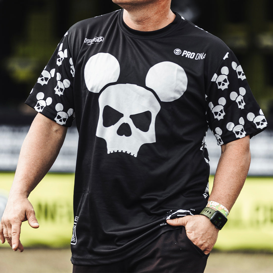 DryFit Tech T-Shirt - Skull Mouse AOP