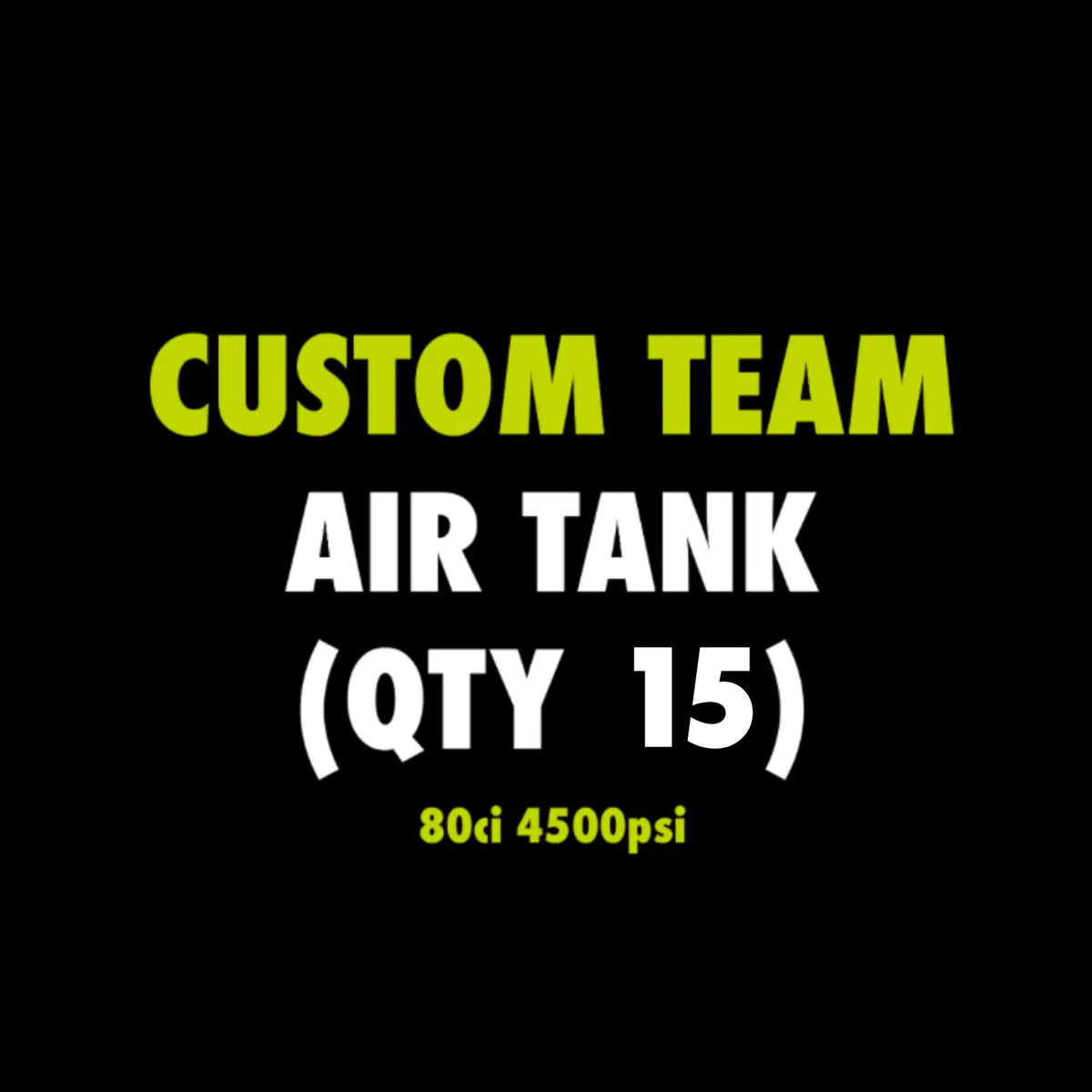 Custom Air Tank - 80ci / 4500 psi Infamous Paintball