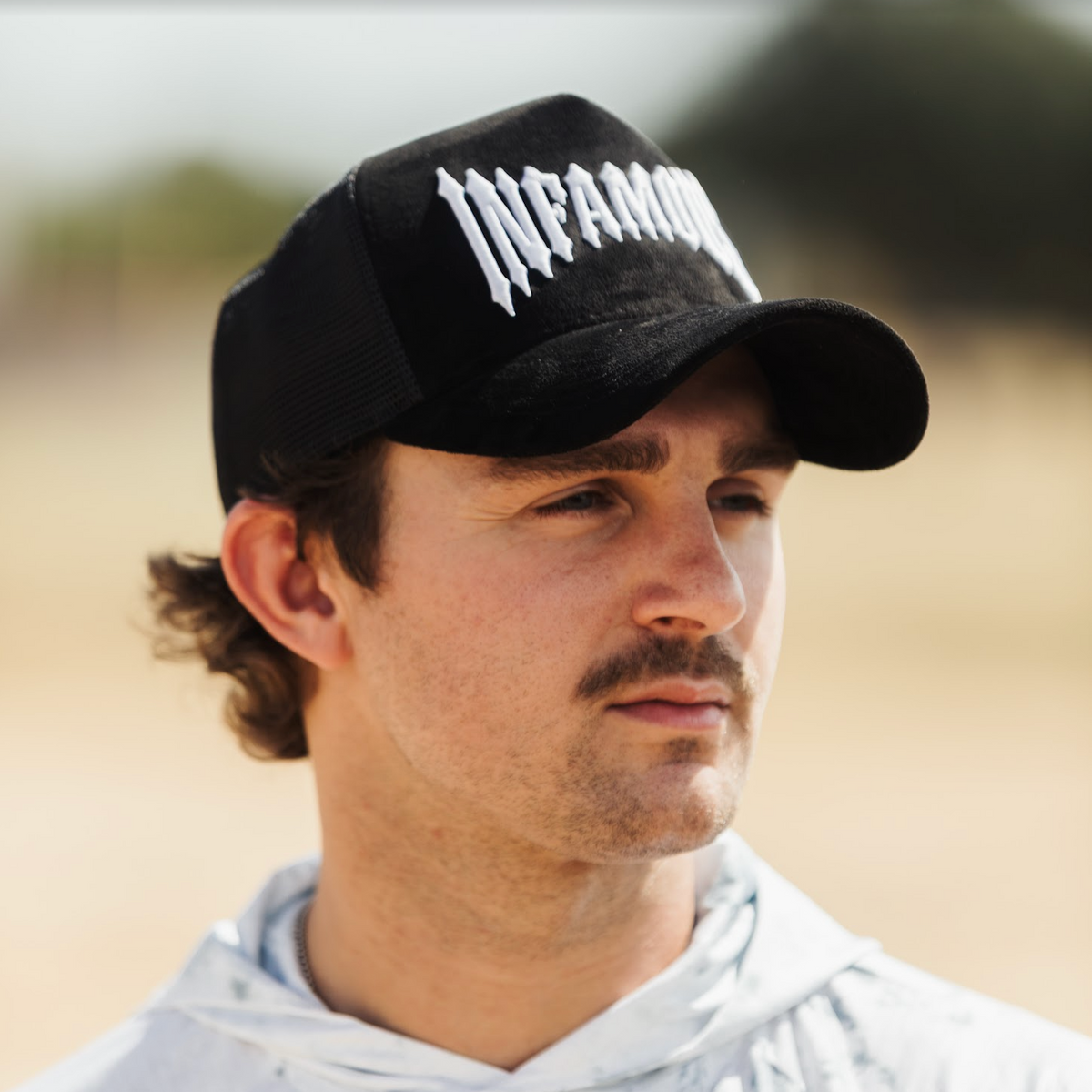 INFAMOUS™ Snapback Suede Hat - Choppers - Black