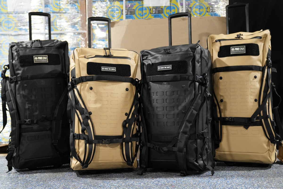FNDN® MODULAR WEATHERPROOF ROLLING GEARBAG - 120L (XL) - BLACK