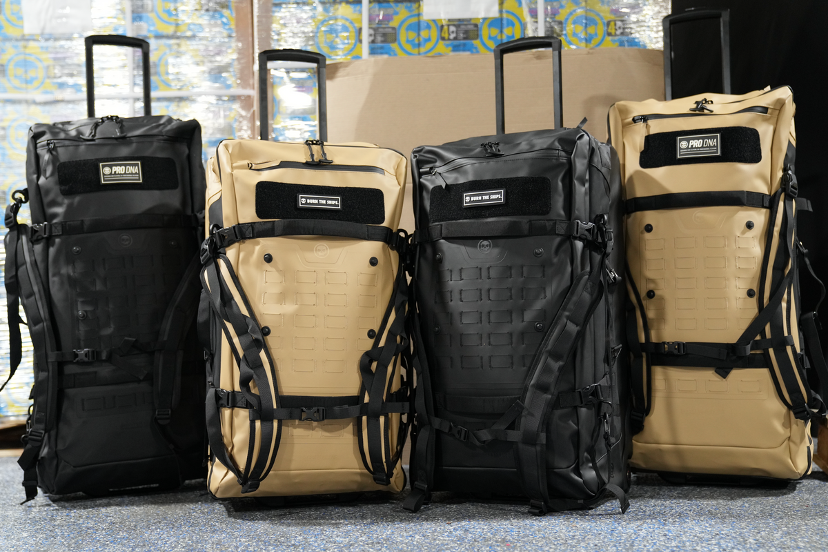 FNDN® MODULAR WEATHERPROOF ROLLING GEARBAG - 102L - BLACK