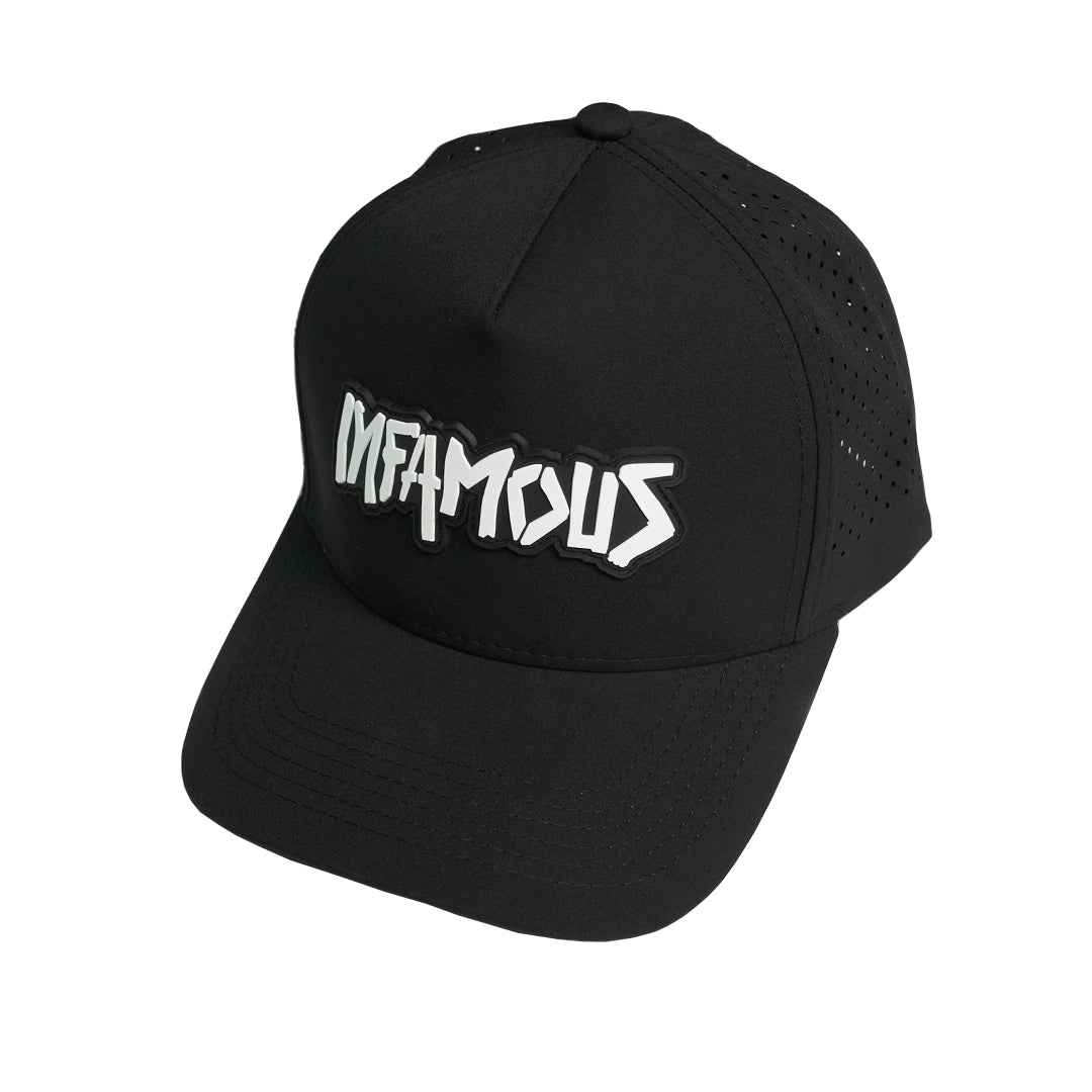 Infamous Weatherproof Snapback Hat - Black