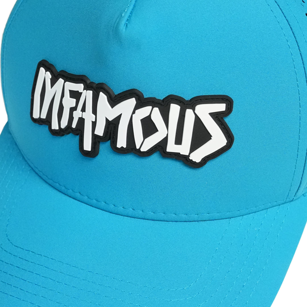 Infamous Weatherproof Snapback Hat - Cyan
