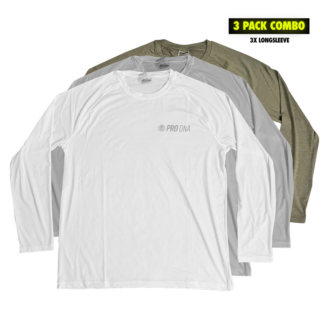 PRO DNA™ LONG SLEEVE UV SHIRT - 3 PACK COMBO