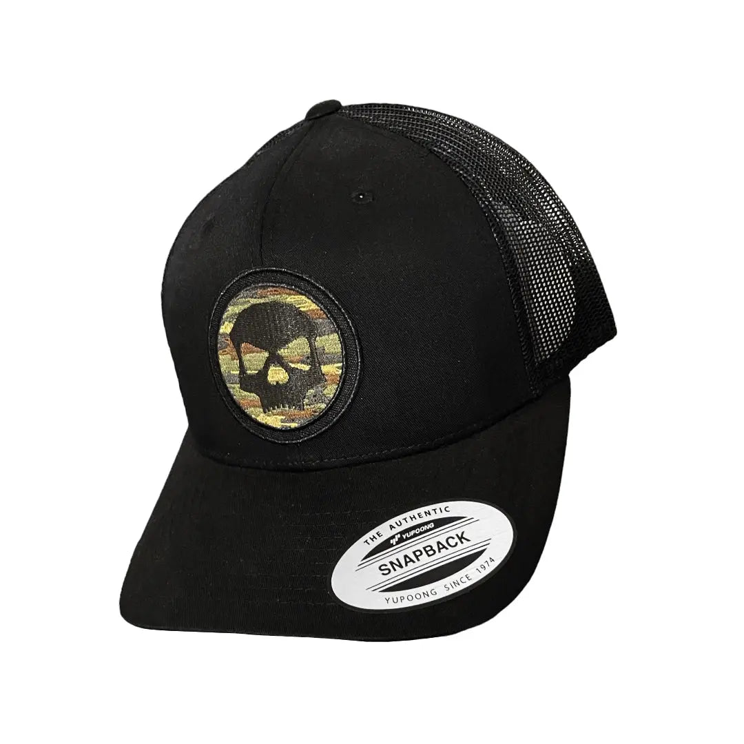 Flexfit  Snapback Hat - Black Camo Skull Icon Infamous Paintball