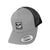 Flexfit Snapback Hat - Light Grey / Black Mesh (SQ. Skull Icon) Infamous Paintball