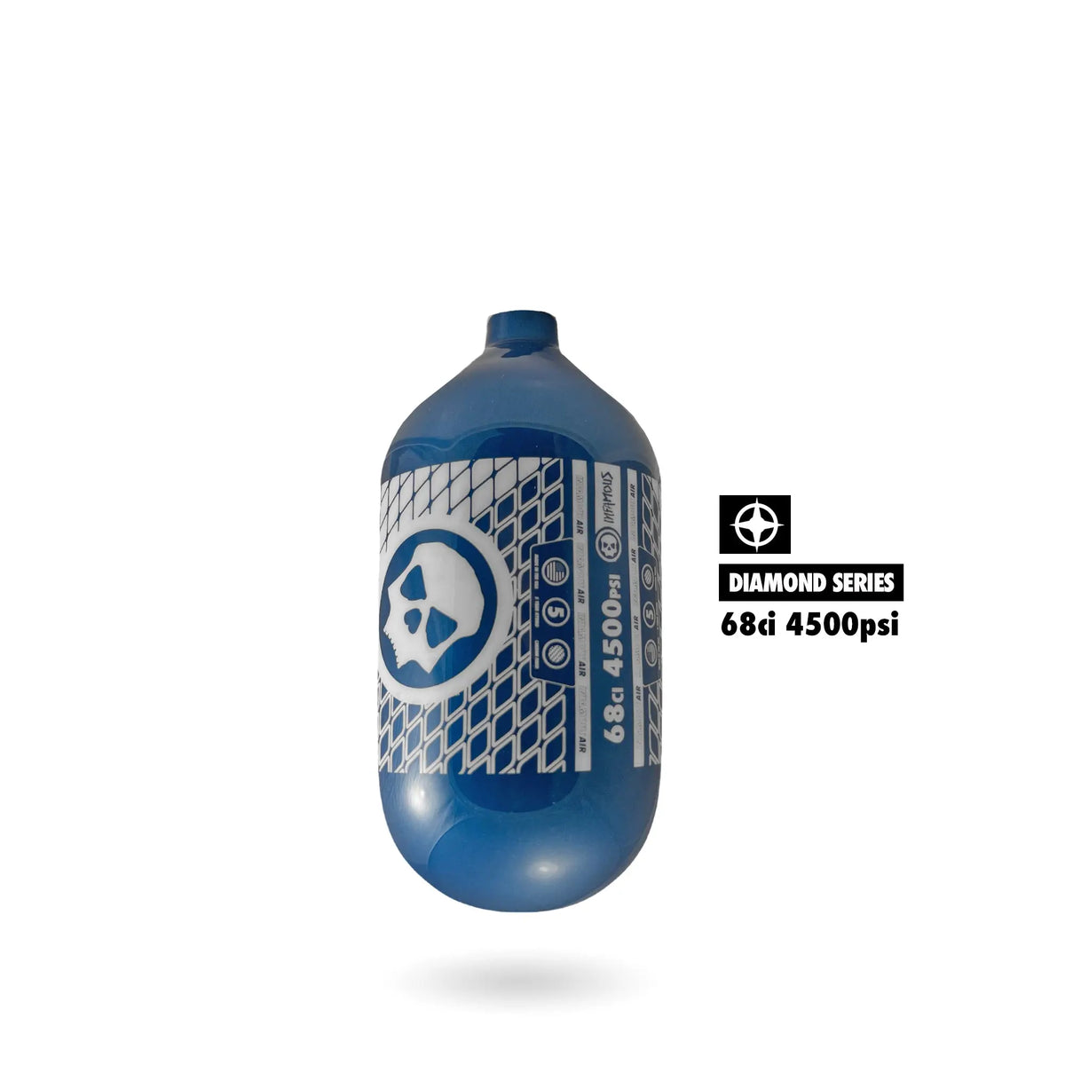 &quot;DIAMOND SERIES&quot; AIR PATTERN AIR TANK - 68ci / 4500psi (BOTTLE ONLY) Infamous Paintball