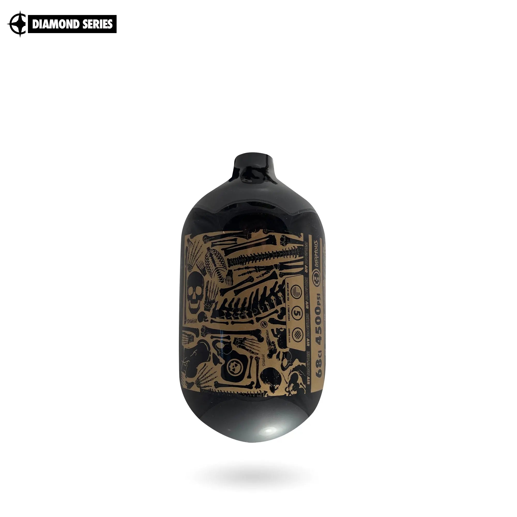 Infamous Air "DIAMOND SERIES" (Bottle Only) 68ci / 4500psi - BONES Infamous Paintball