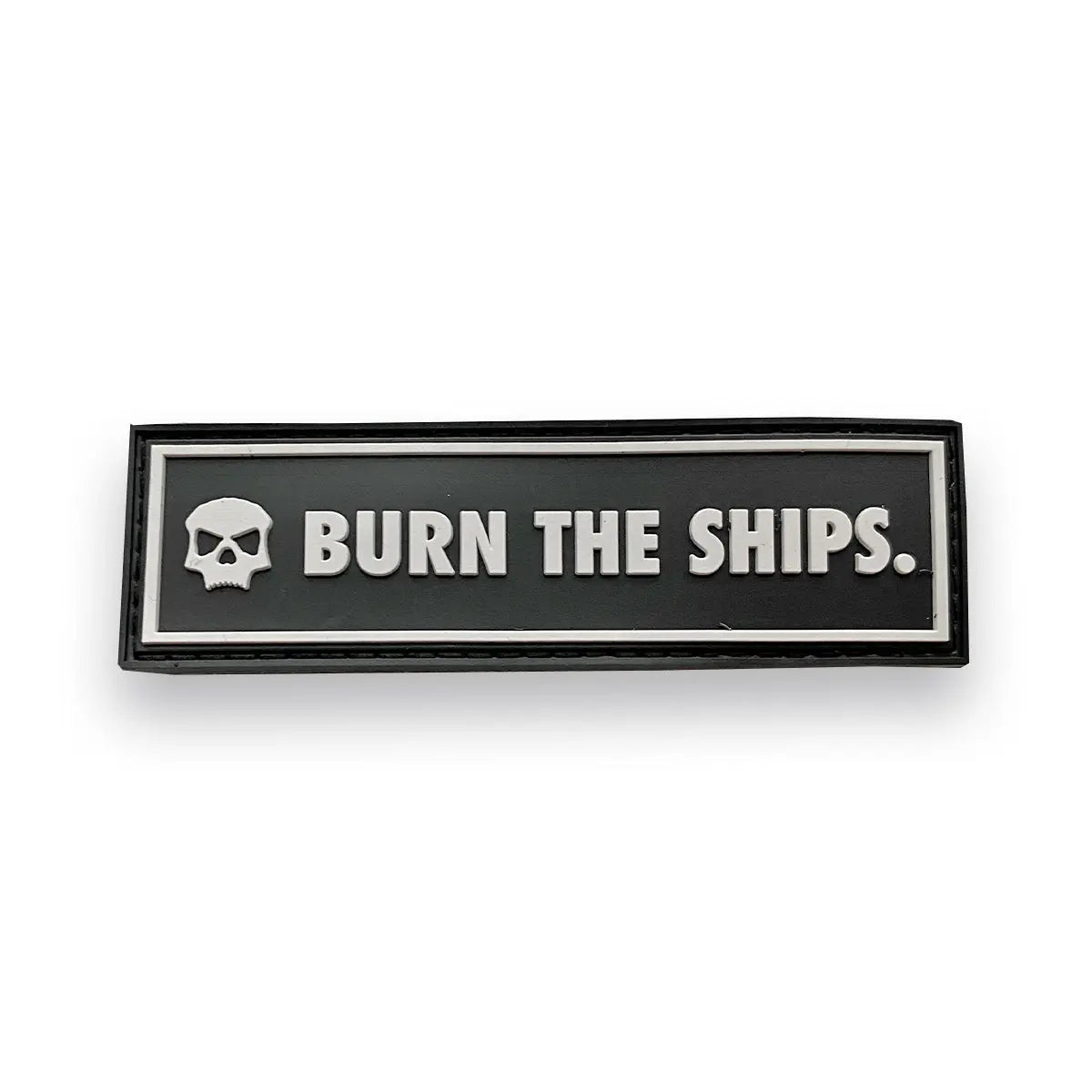 Burn The Ships Mid Patch - Black White