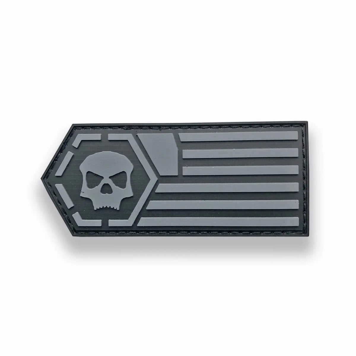 Infamous Skulls &amp; Stripes Paintball Patch (3.5x1.5)
