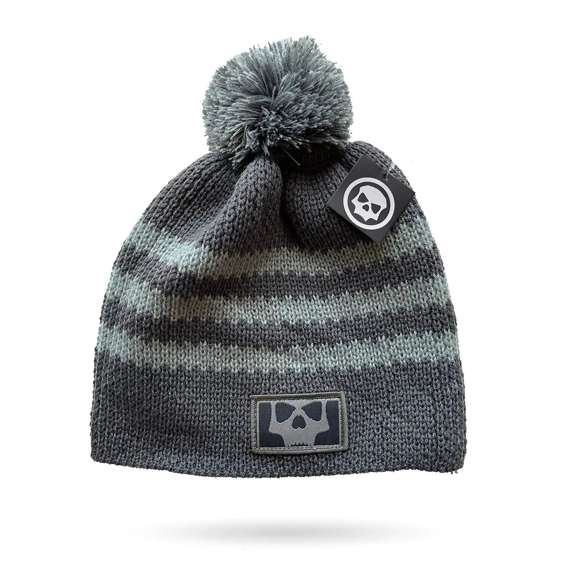 Infamous Knit Beanie - Skull Icon Grey Infamous Paintball
