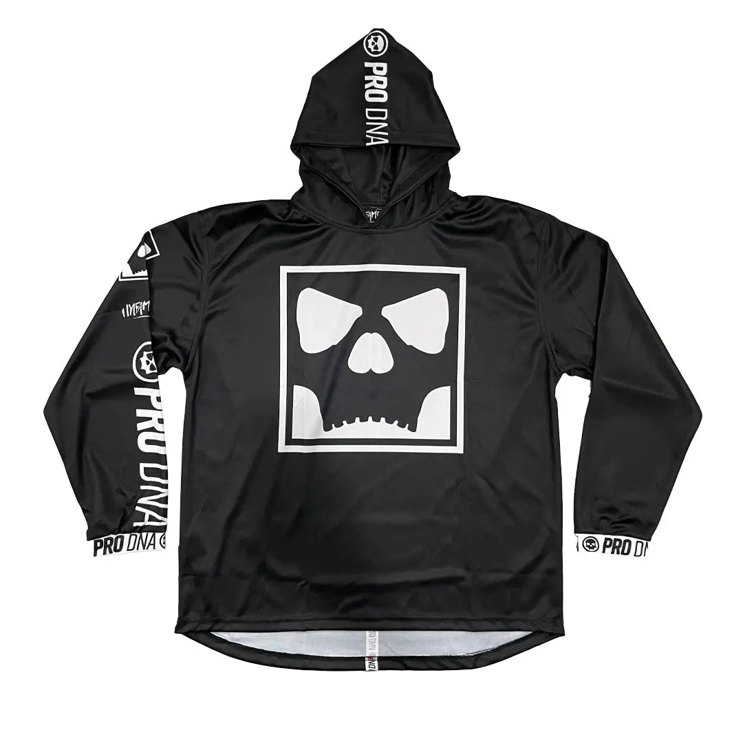 Lightweight Hoodie - Skull Icon (Black)