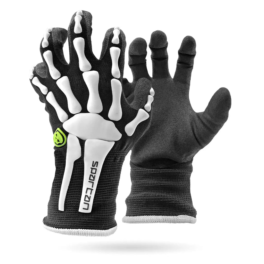 Social Paintball Grit Gloves - Skeleton Bones Size: Medium