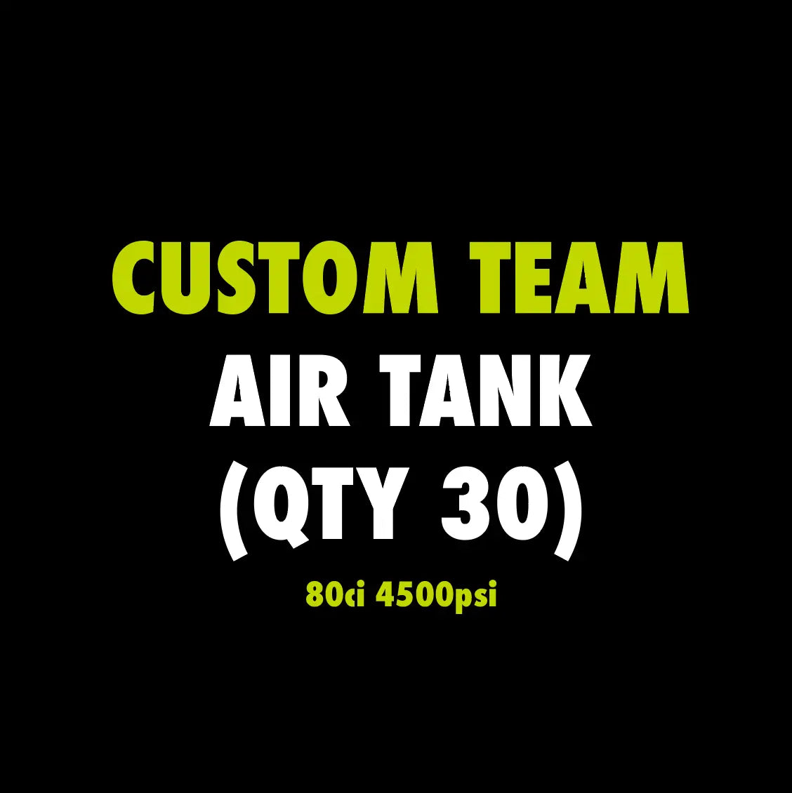 Custom Air Tank - 80ci / 4500 psi