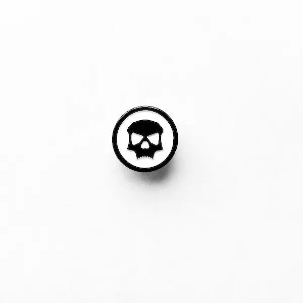 Custom Infamous Skull Metal Pins Infamous Paintball