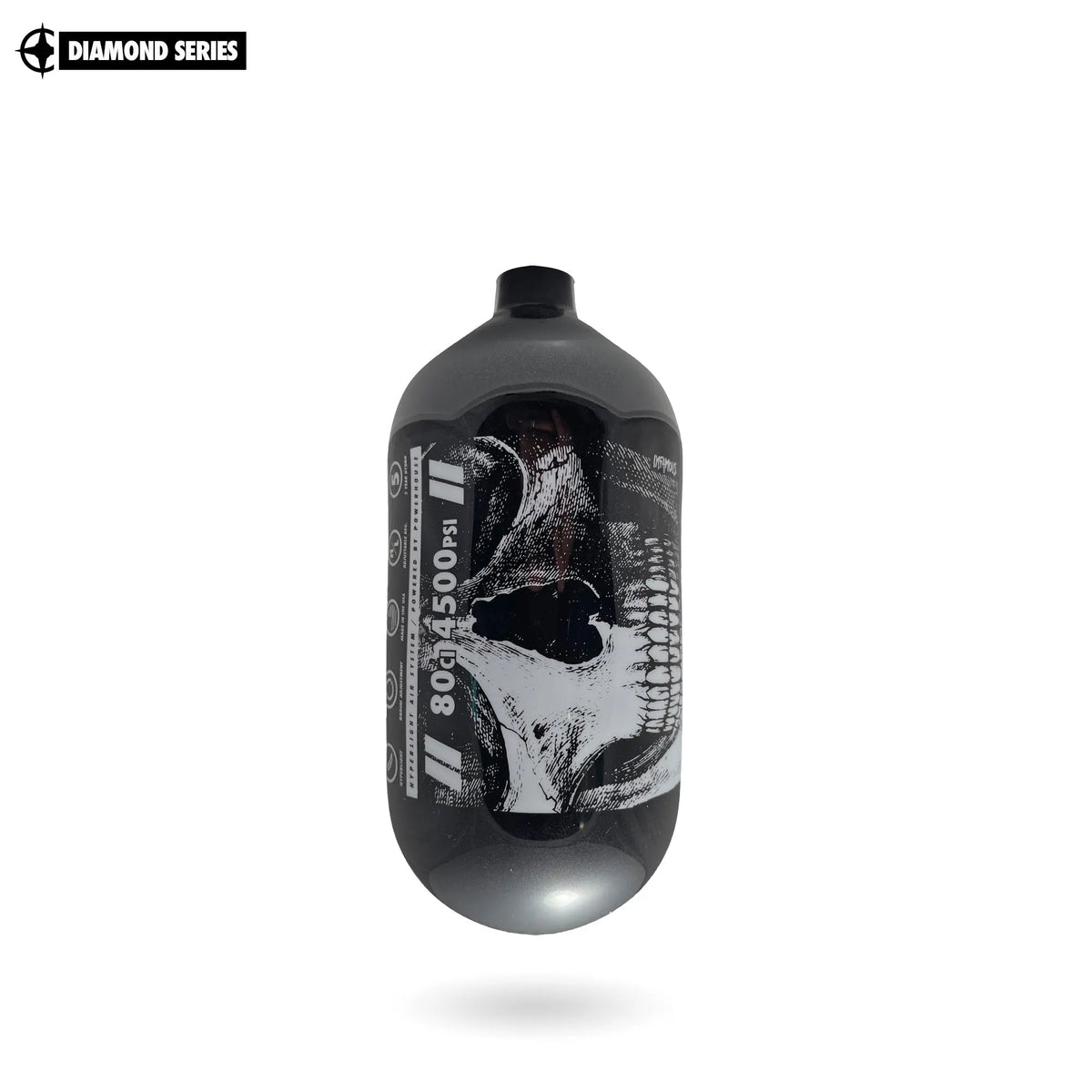 &quot;DIAMOND SERIES&quot; SAVAGE SKULL AIR TANK 80ci  (Bottle Only) Infamous Paintball